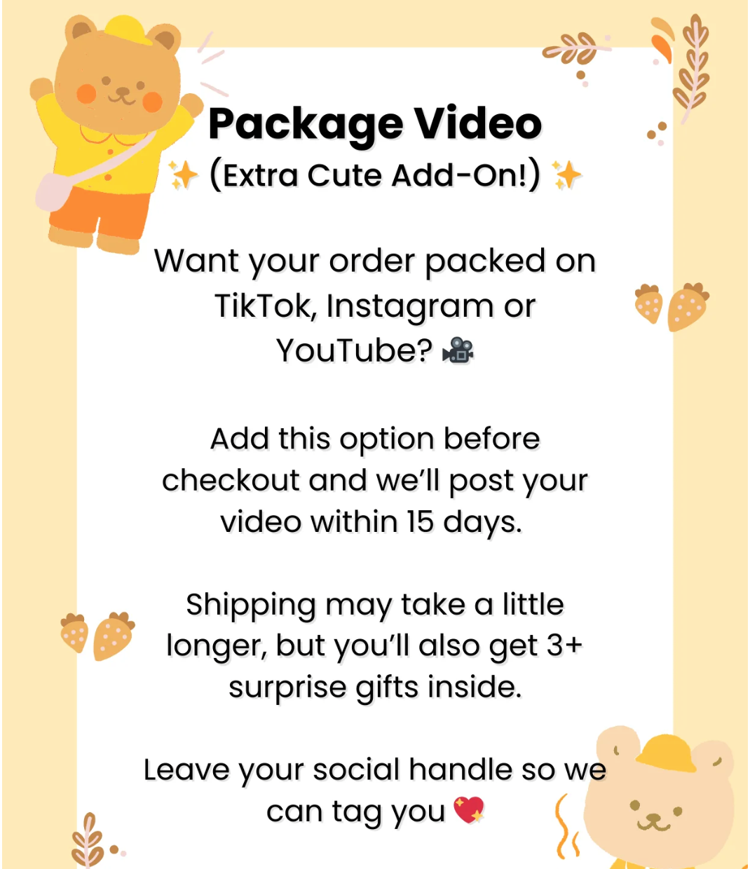 TikTok Packaging Video